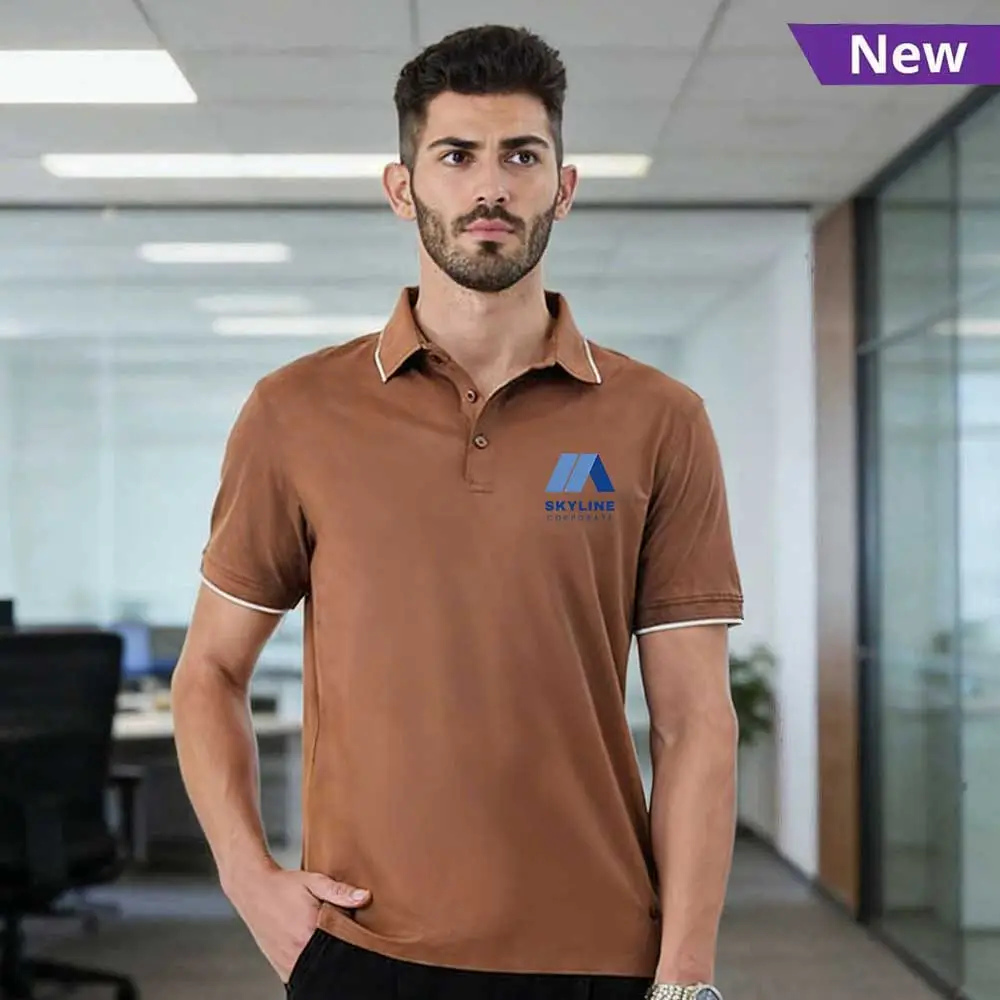 Snitch Design Tipping Polo Tshirt