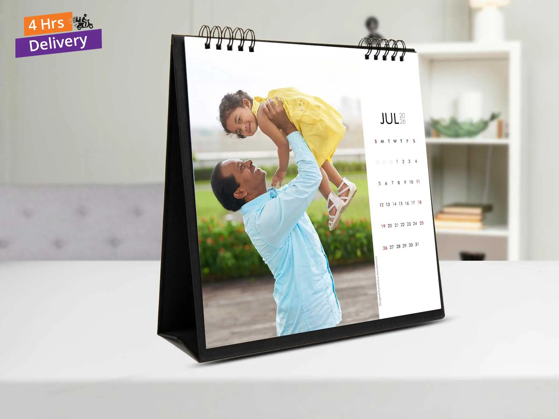 Personalized Big Square Desktop Calendar