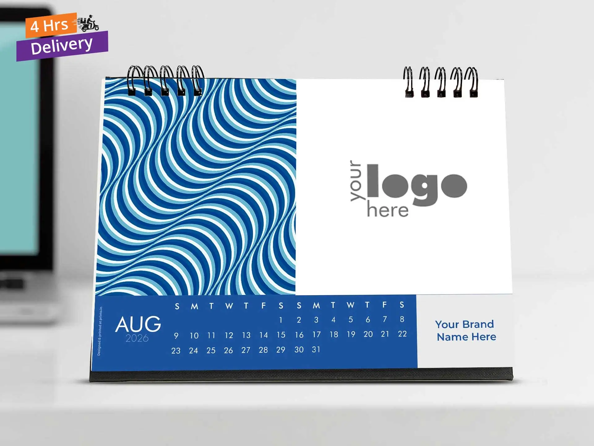 Personalized A5 Desktop Calendar Landscape