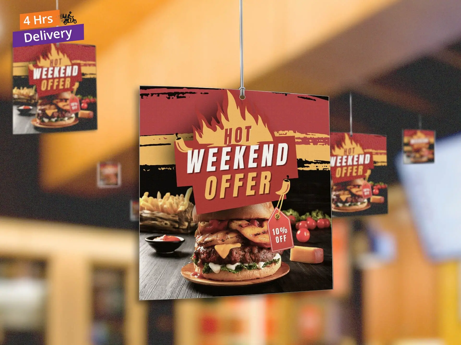 Square Shape Danglers