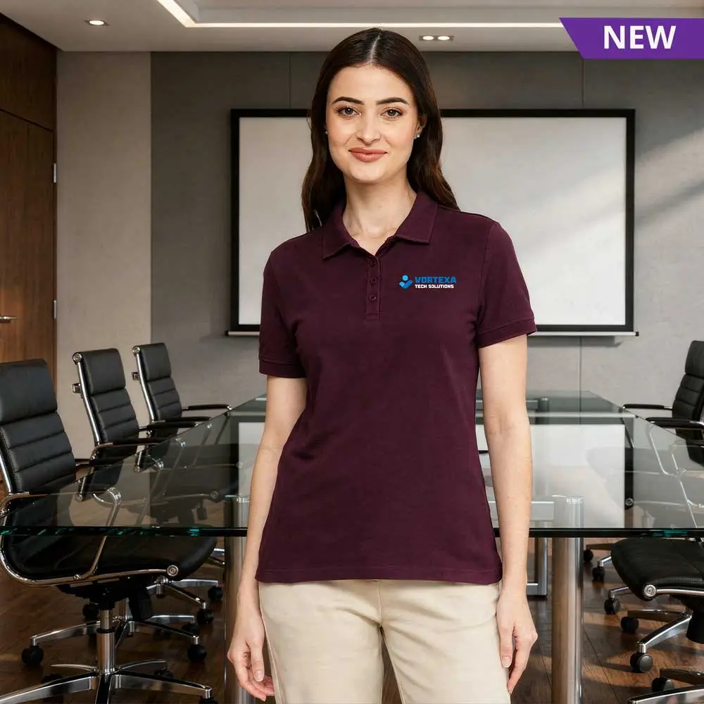 Womens Jack and Jones Jacquard Polo Tshirt