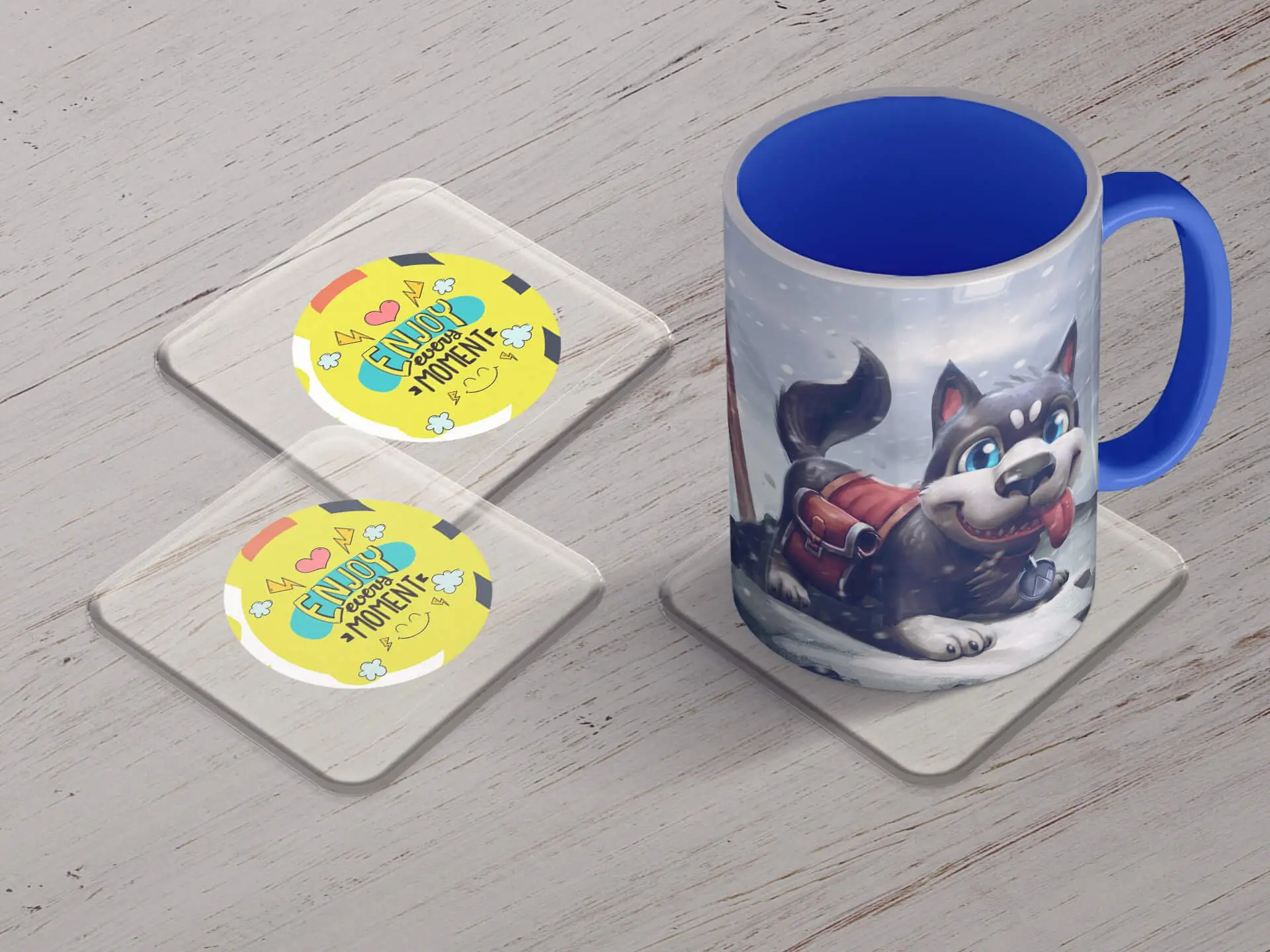 Clear Acrylic Photo Coasters