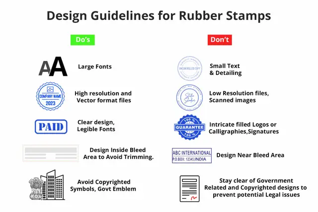 Small Self-ink Rubber Stamps