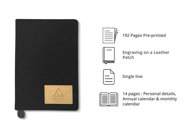 Denim Case-bound Diary