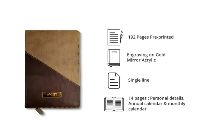 Dual Tone Caramel Diary