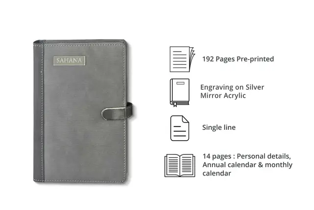 Dual Tone Grey Diary