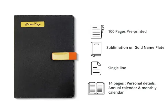 Sleek Black Organizer