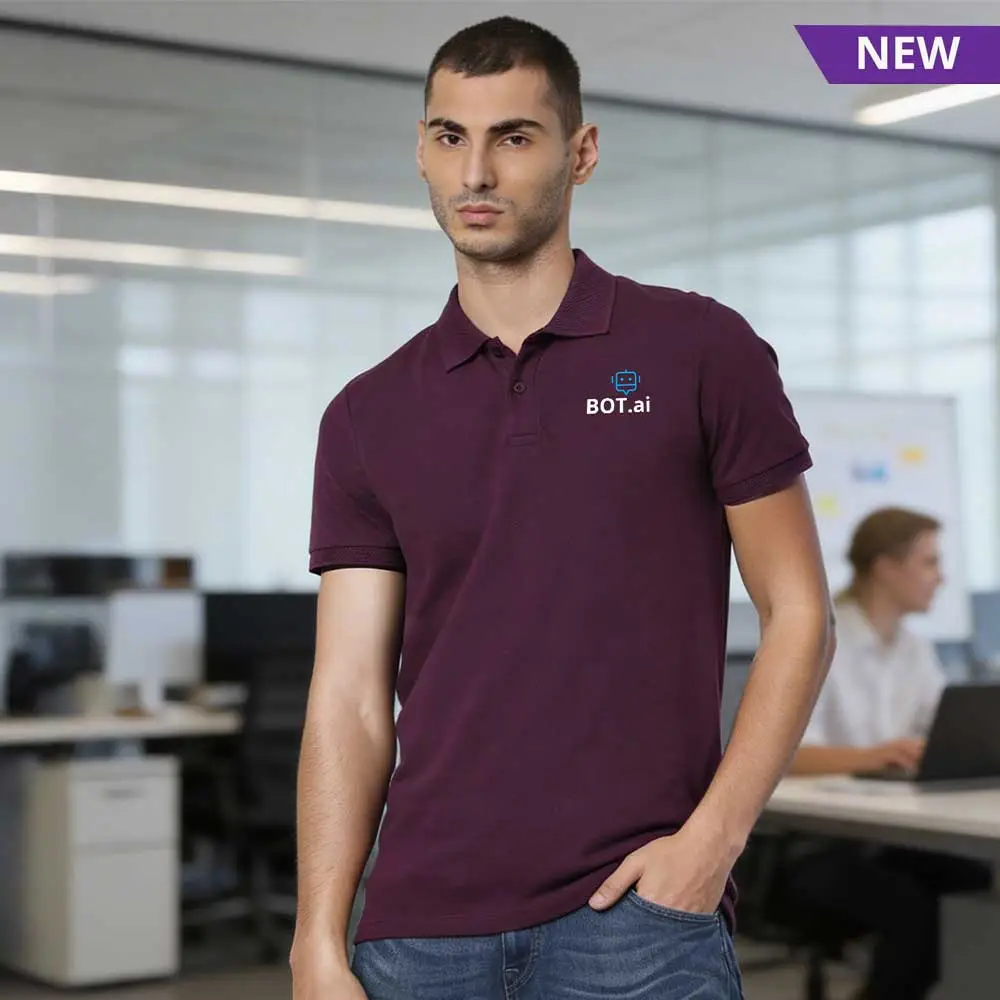 Mens Jack and Jones Jacquard Polo Tshirt