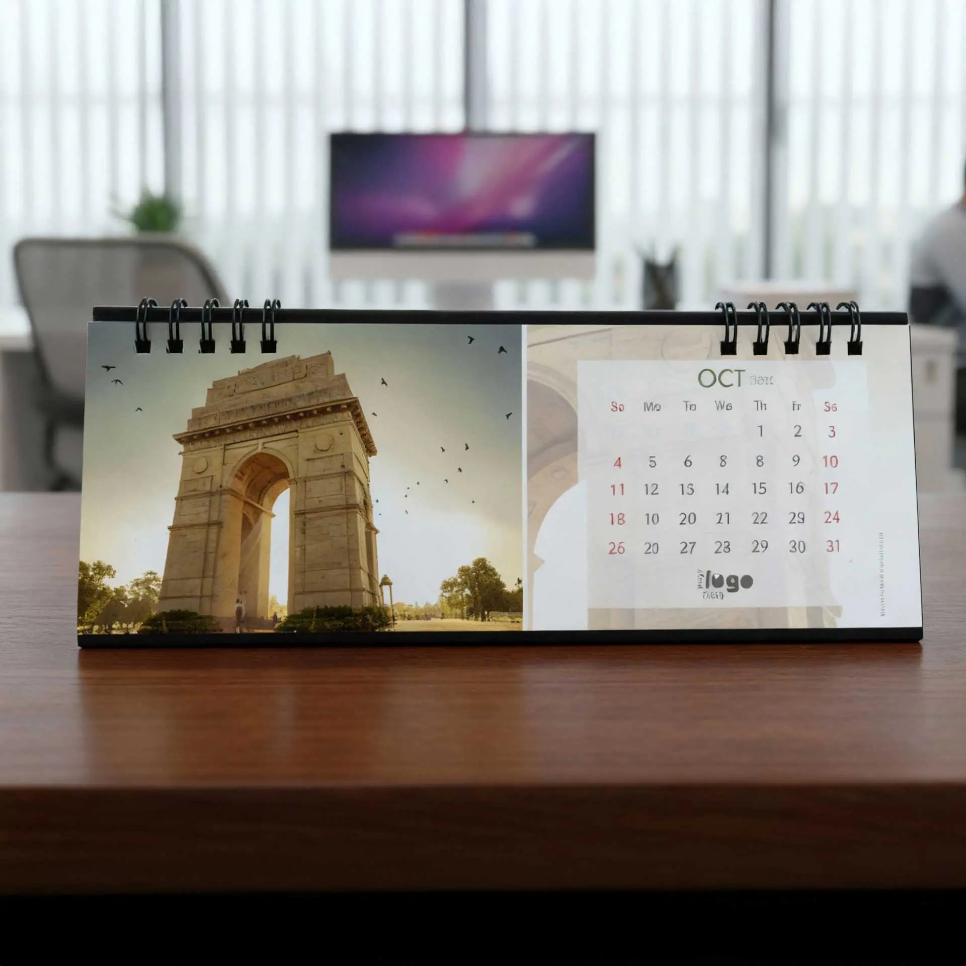 Long Desktop Calendar