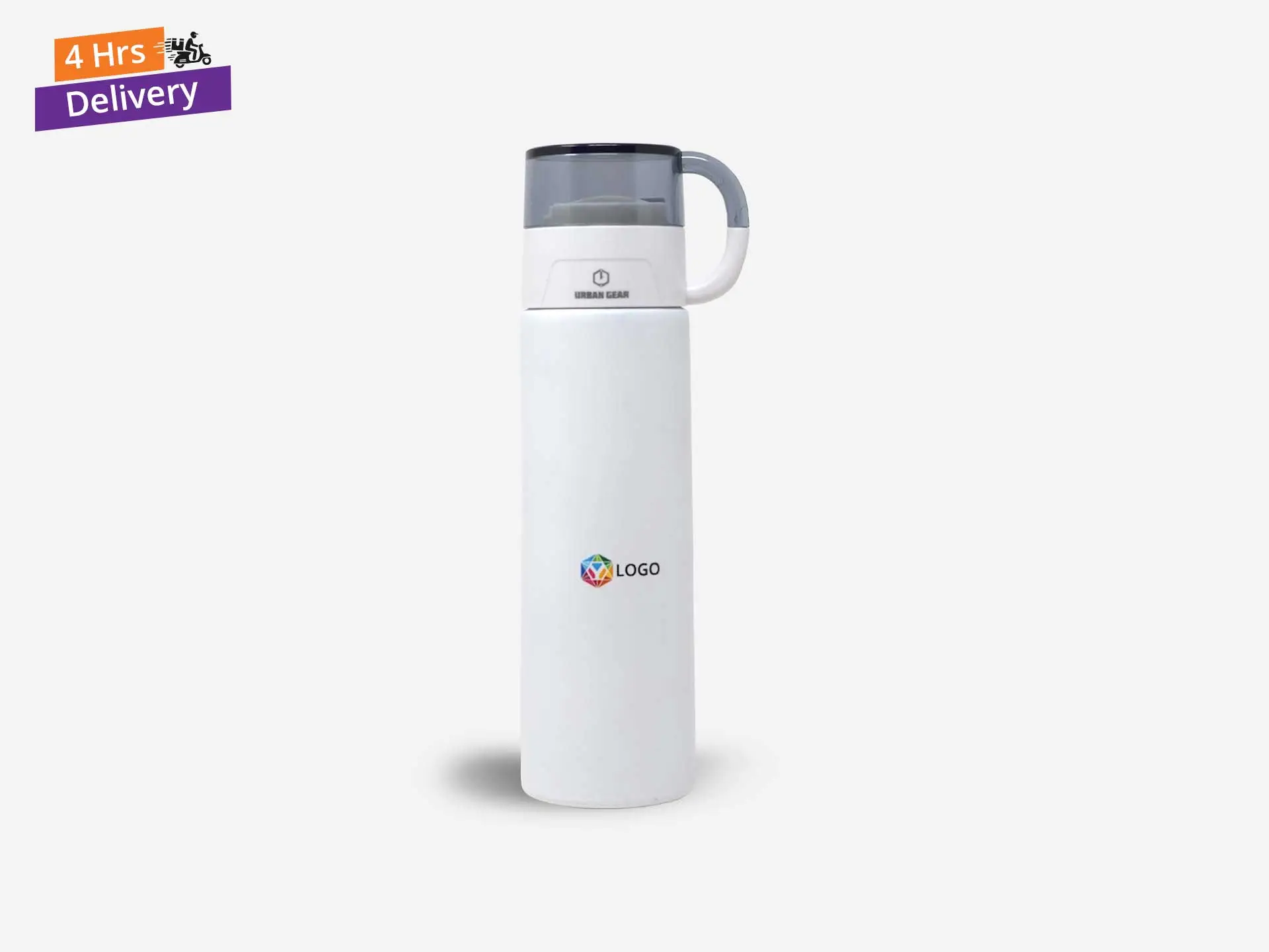 Lanky Hot & Cold Sipper - White