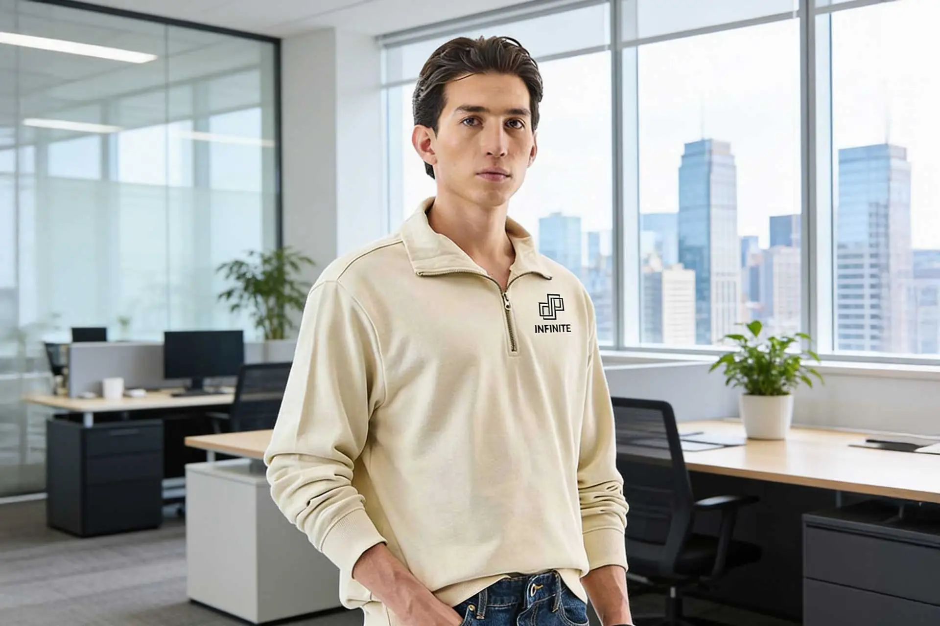 Snitch Half Zip Sweat shirt