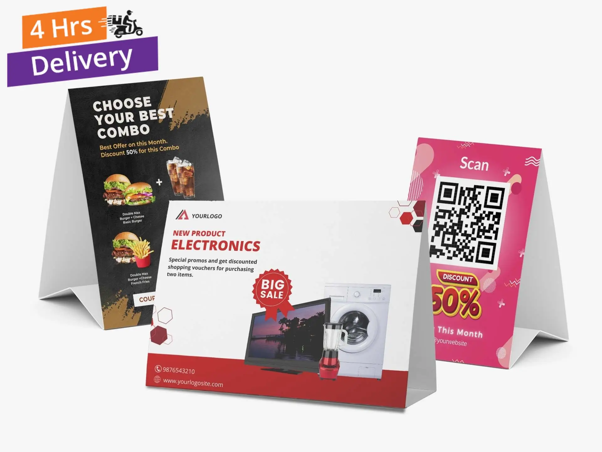 Table Top Tent Cards