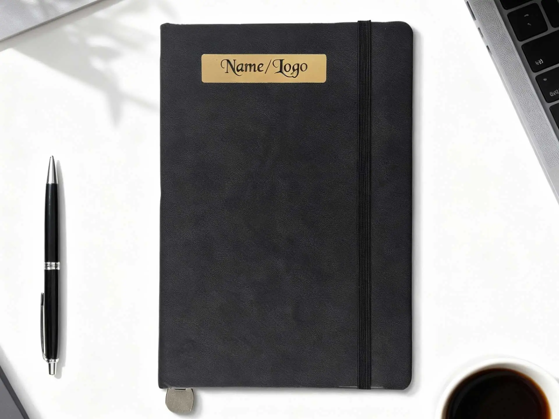 Royal Black Leatherette Diary