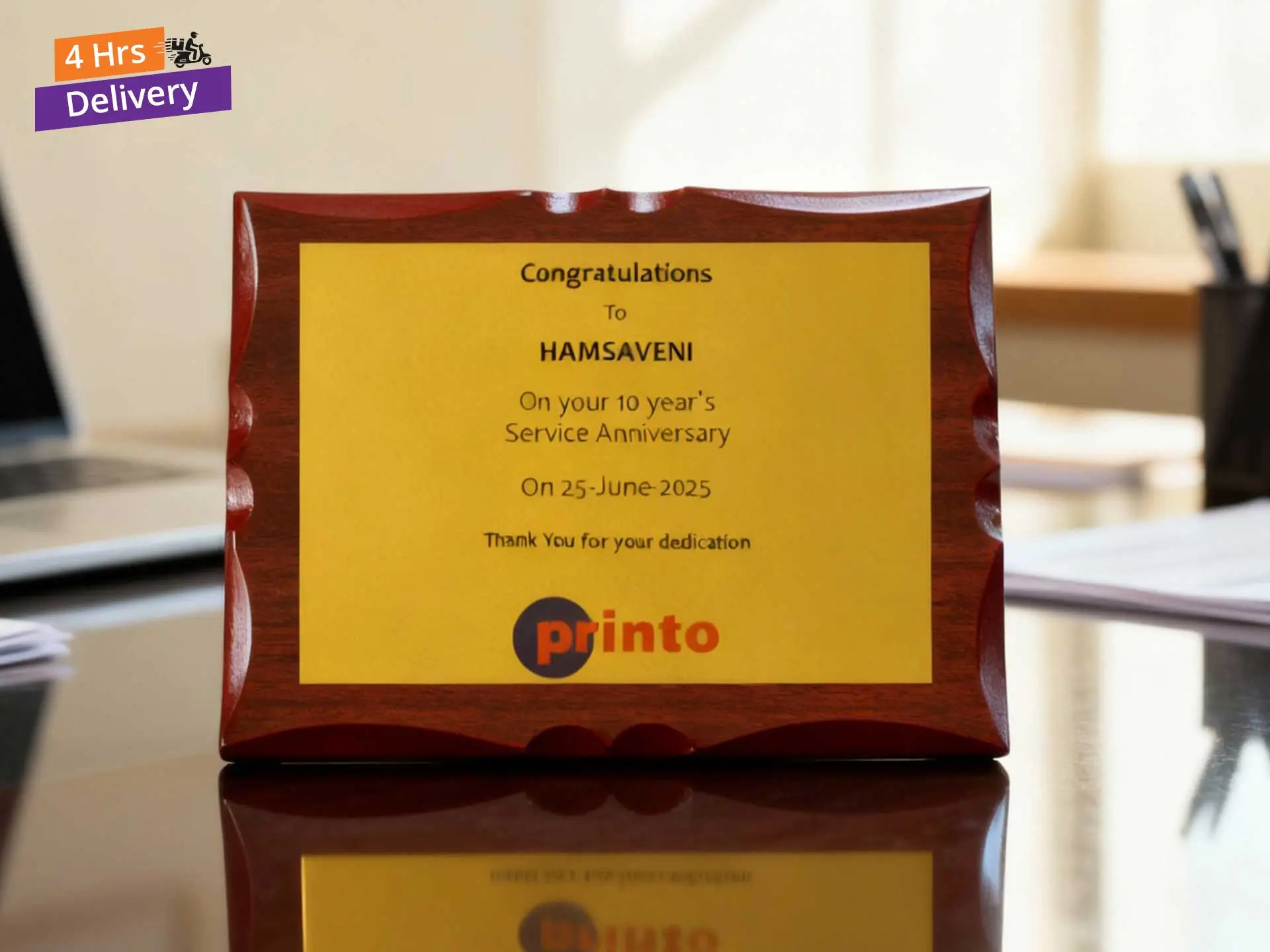 Redwood Honor Plaque