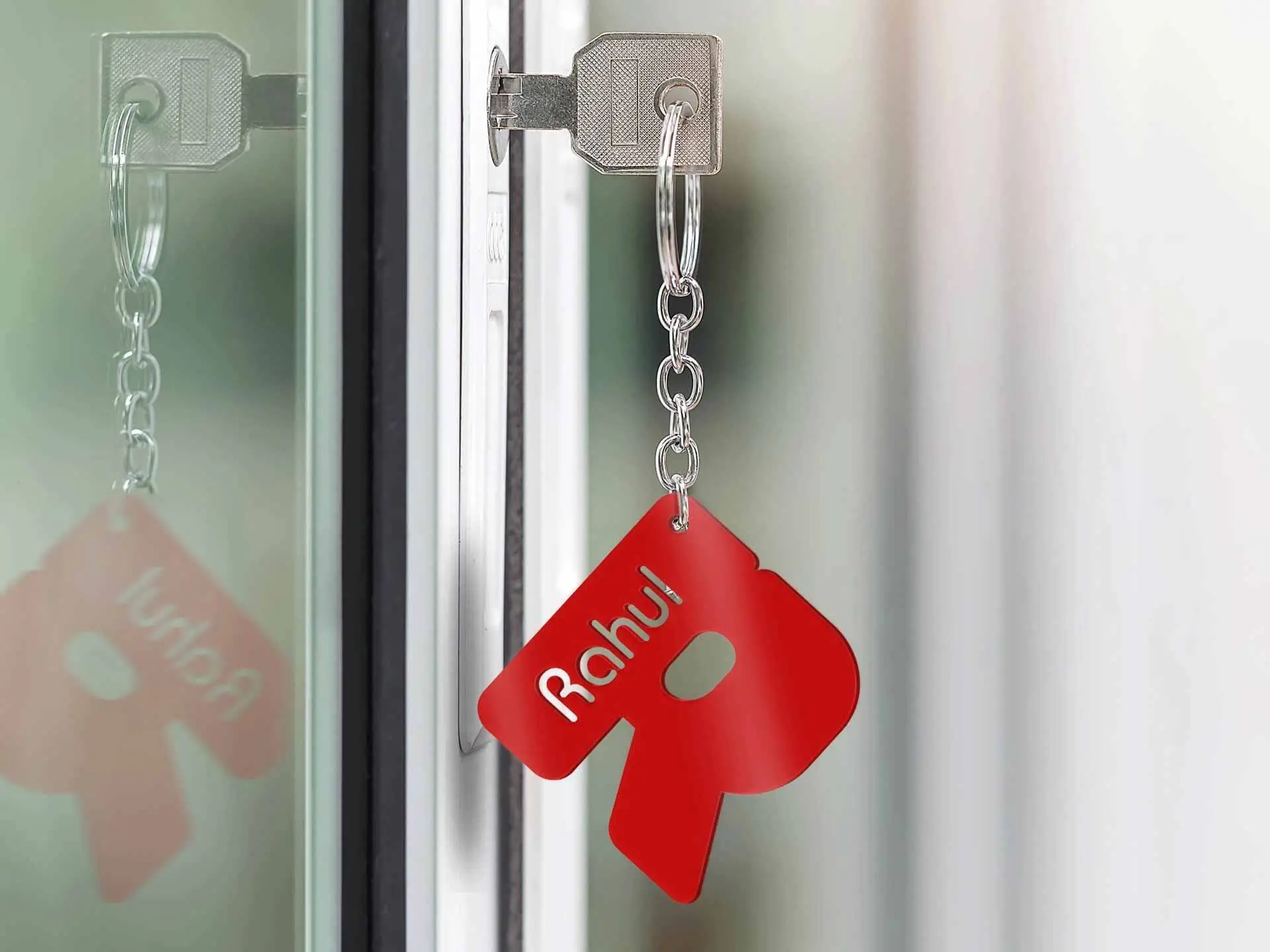 Thick Acrylic Rectangle Keychain