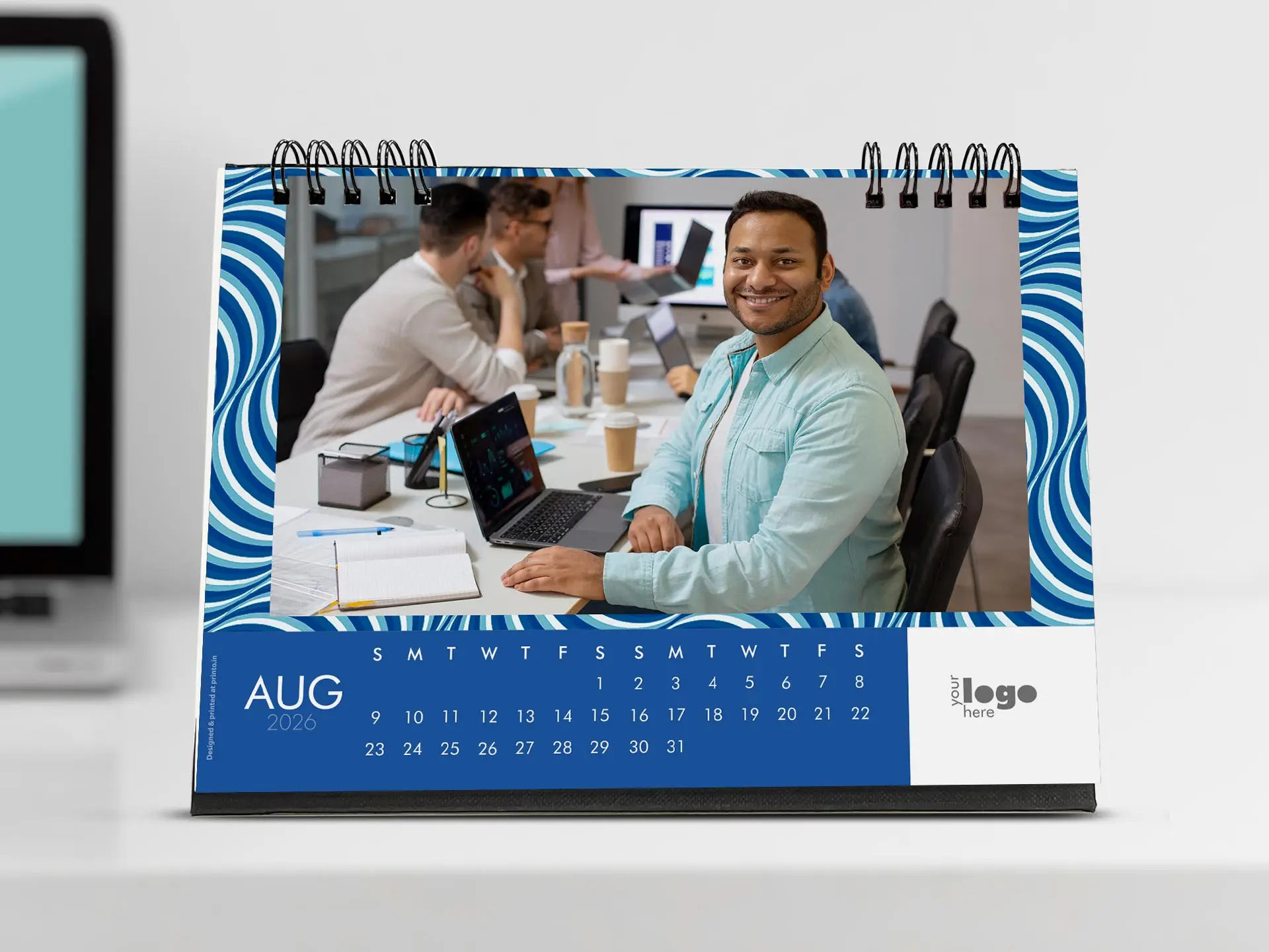 Personalized A5 Desktop Landscape Calendar 