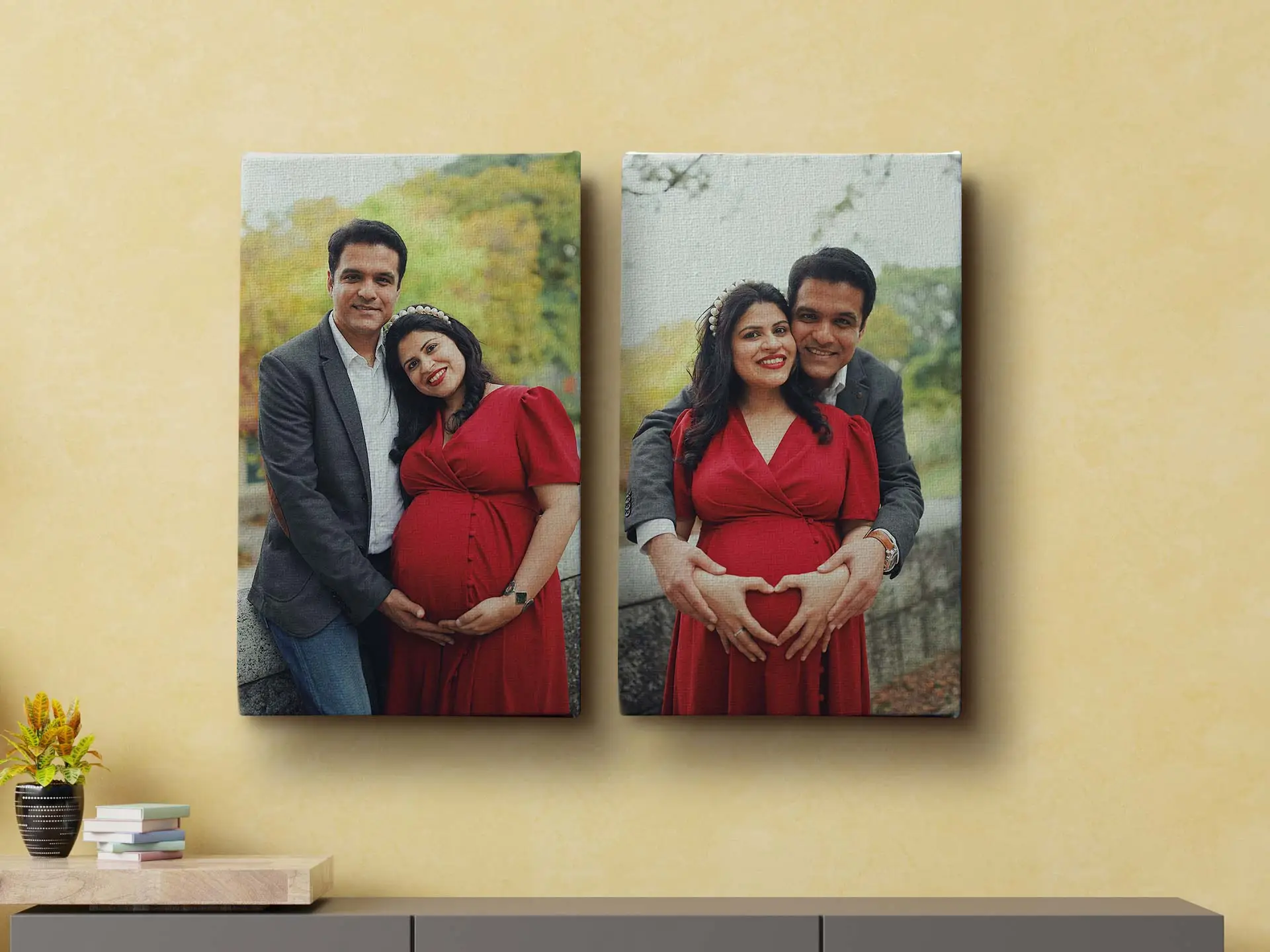 2 Split Vertical Canvas  Wrap