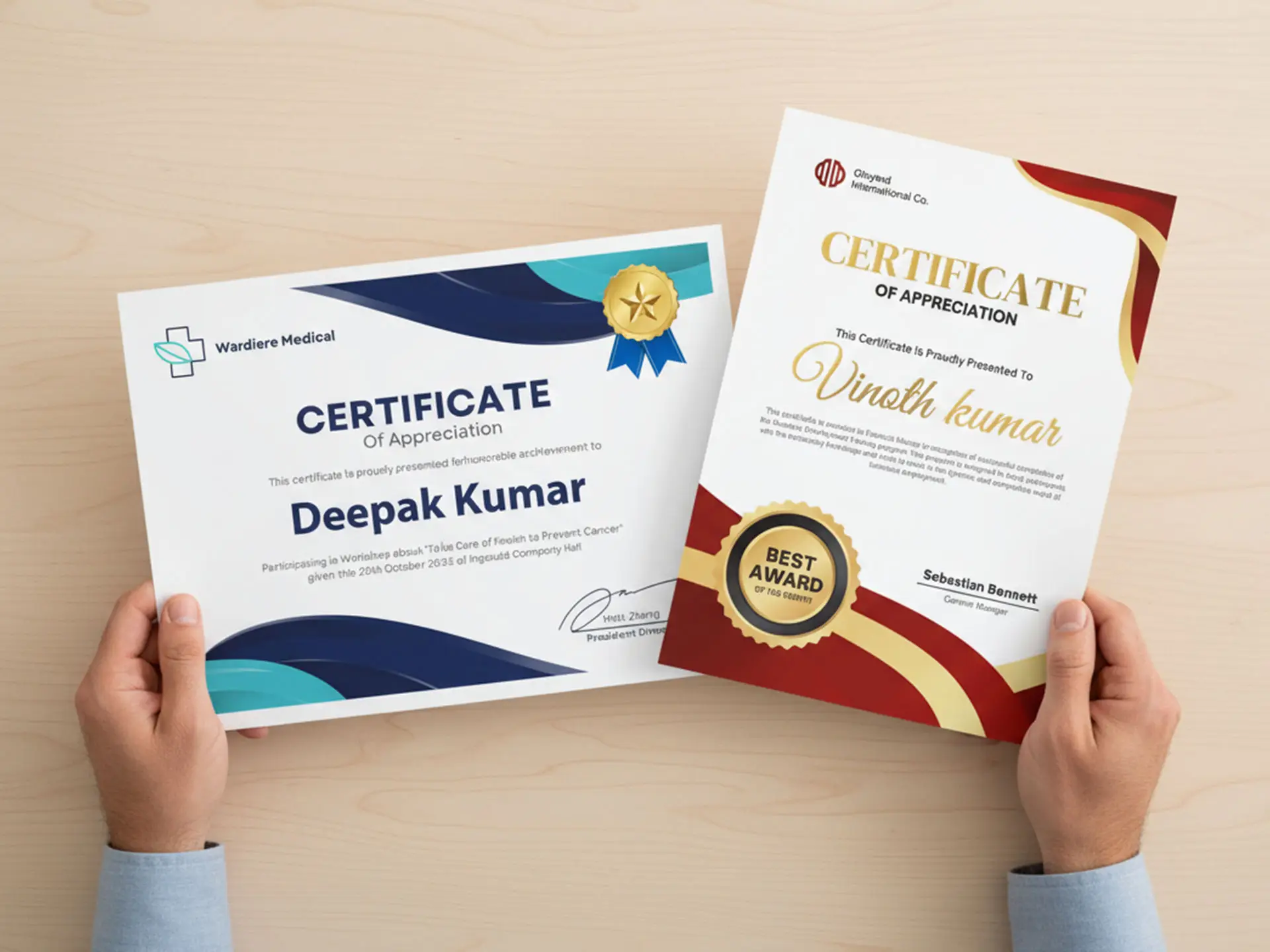 Premium Paper Certificates