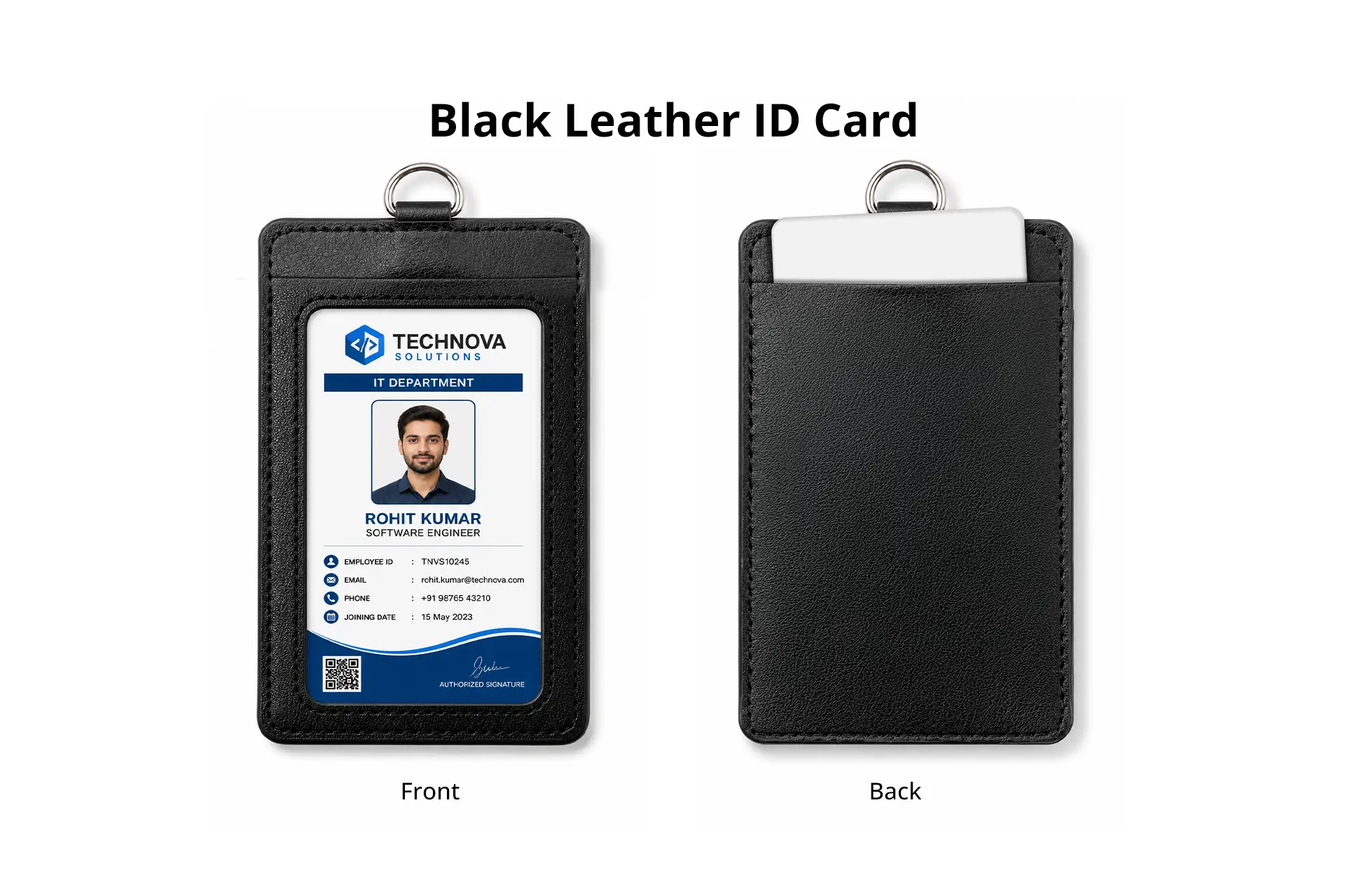 Leatherette Premium ID Card Holder