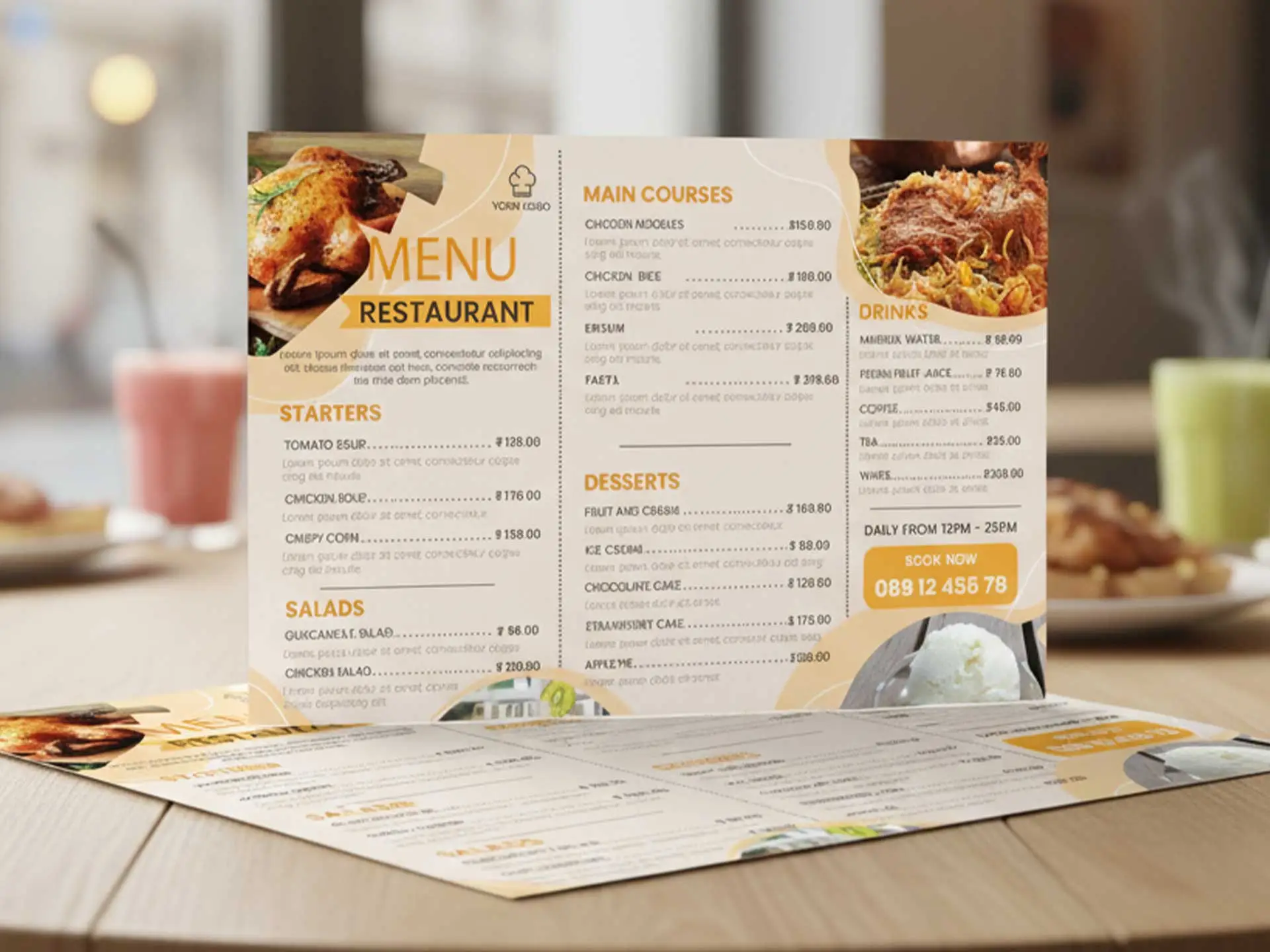 Custom Menu Cards