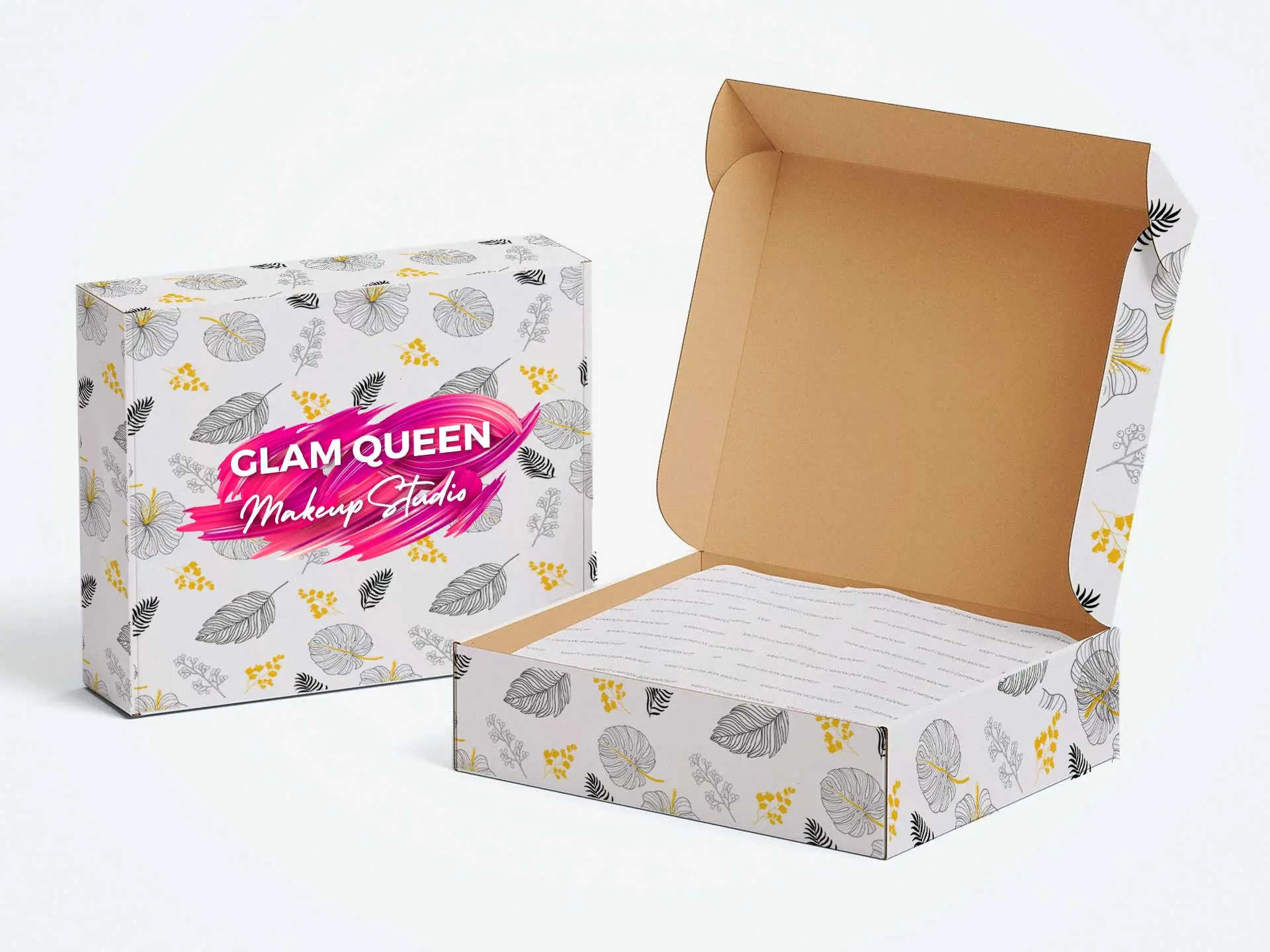 Multicolour Flat Mailer Boxes
