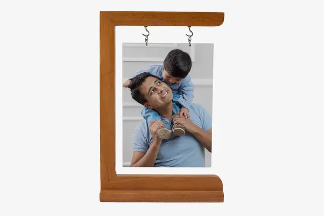 Fathers Day Photo Pendant Wooden Stand