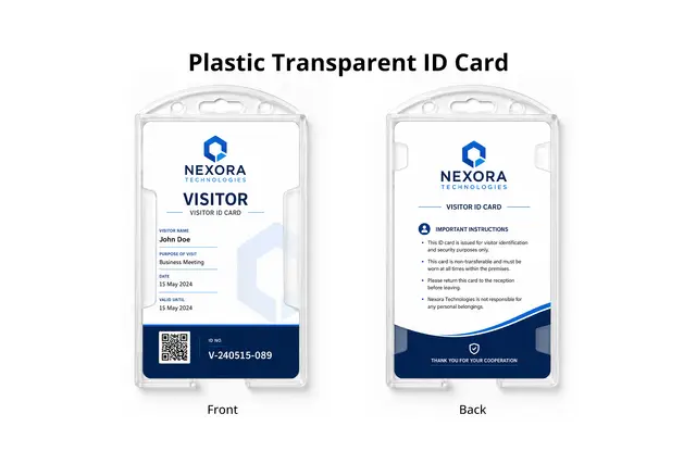Basic Clear Flexi ID Card Holder