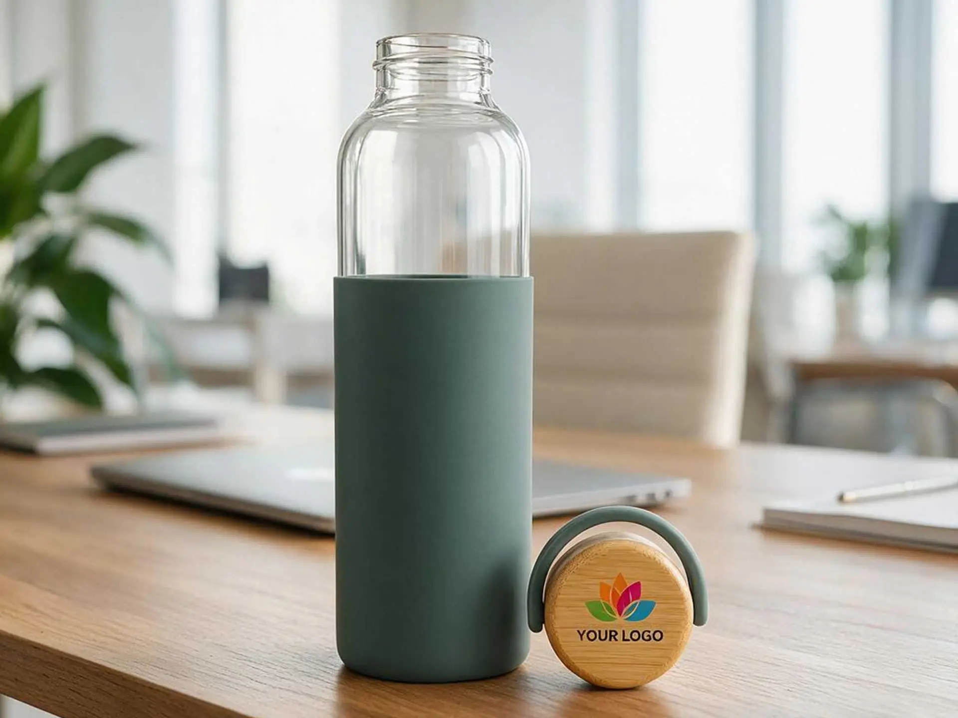 PureGrip Borosilicate Bottle - Green