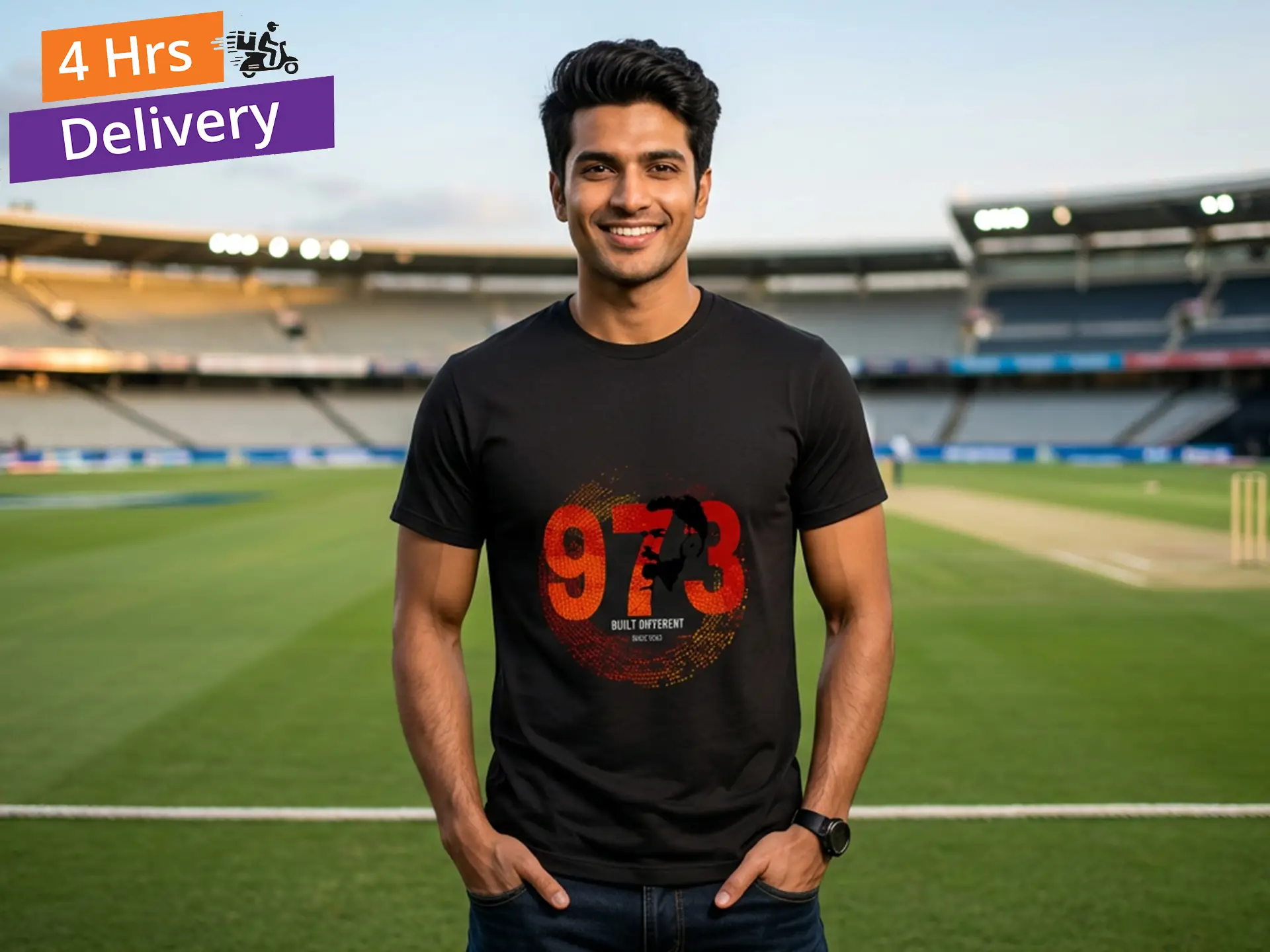 IPL RCB Black Round Neck Tshirt