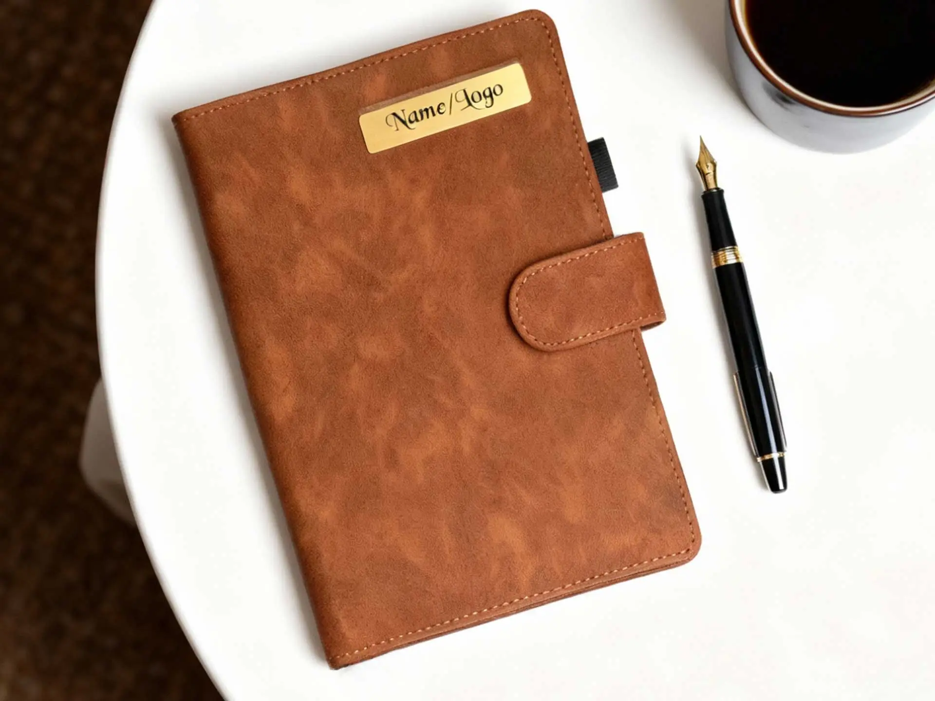 Retro Tan Case Bound Diary