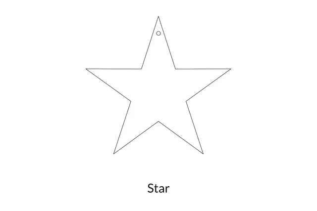 Raksha Bandhan Acrylic Star Keychain