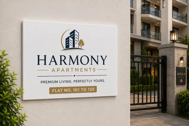 Apartment and Society Signs