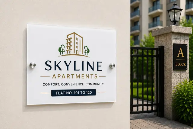 Apartment and Society Signs