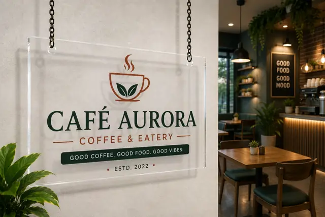 Restaurant and Cafe Signs