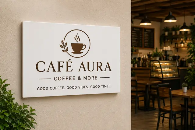 Restaurant and Cafe Signs