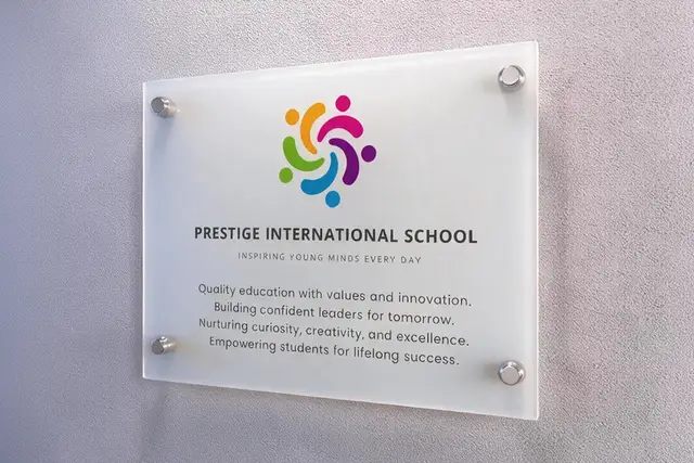 Custom Acrylic Sign Board with Studs