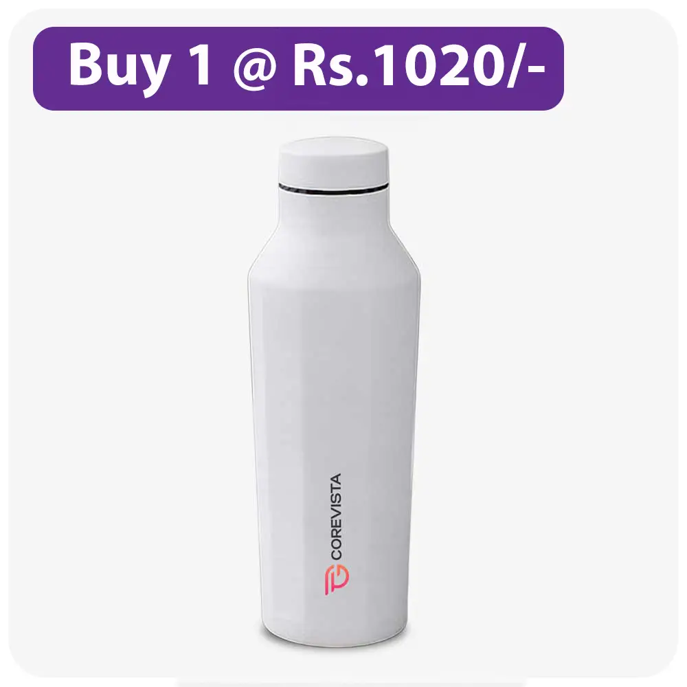 Hexa Bottle 500ml White