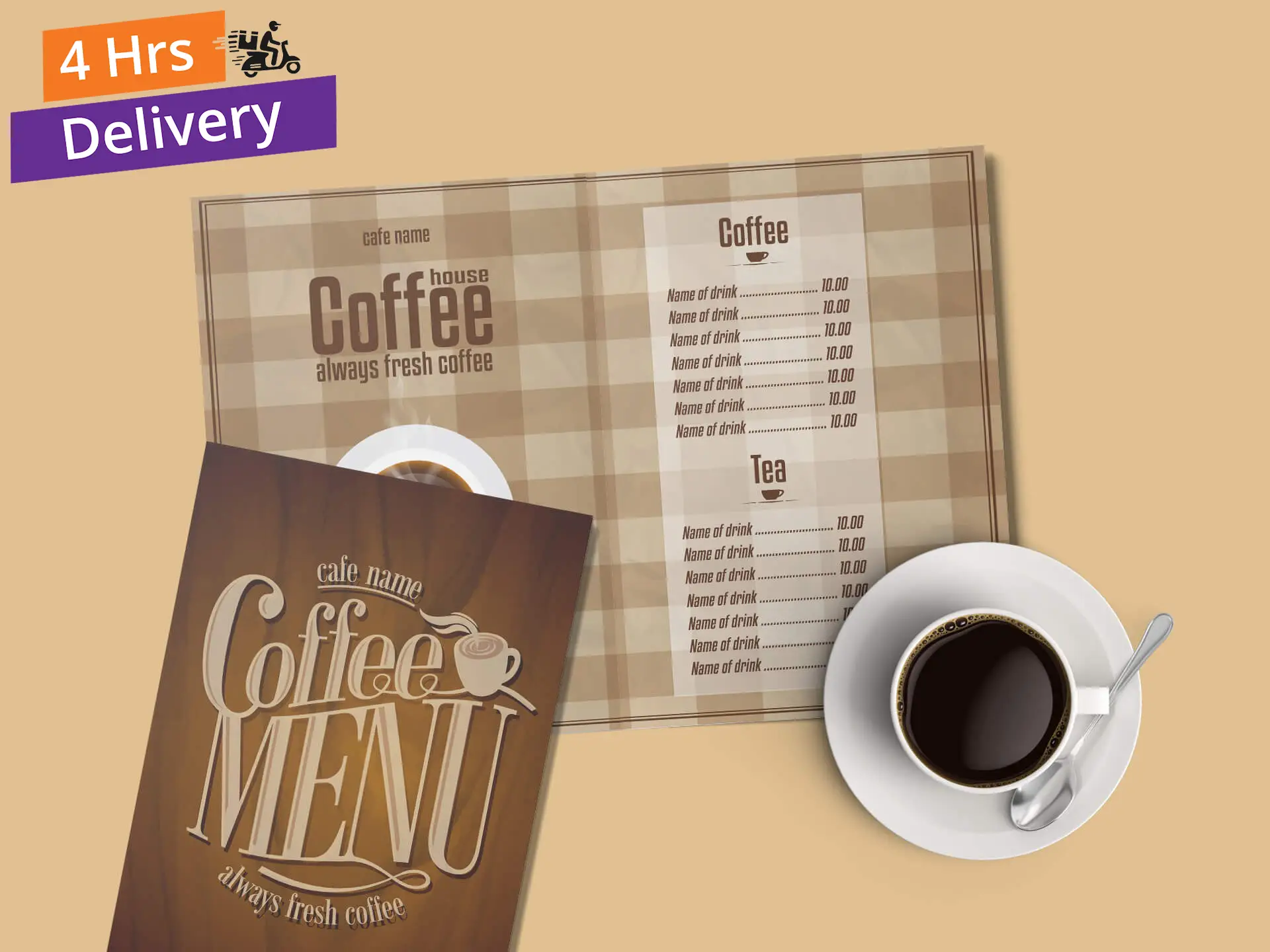 Bi-fold Menu Cards