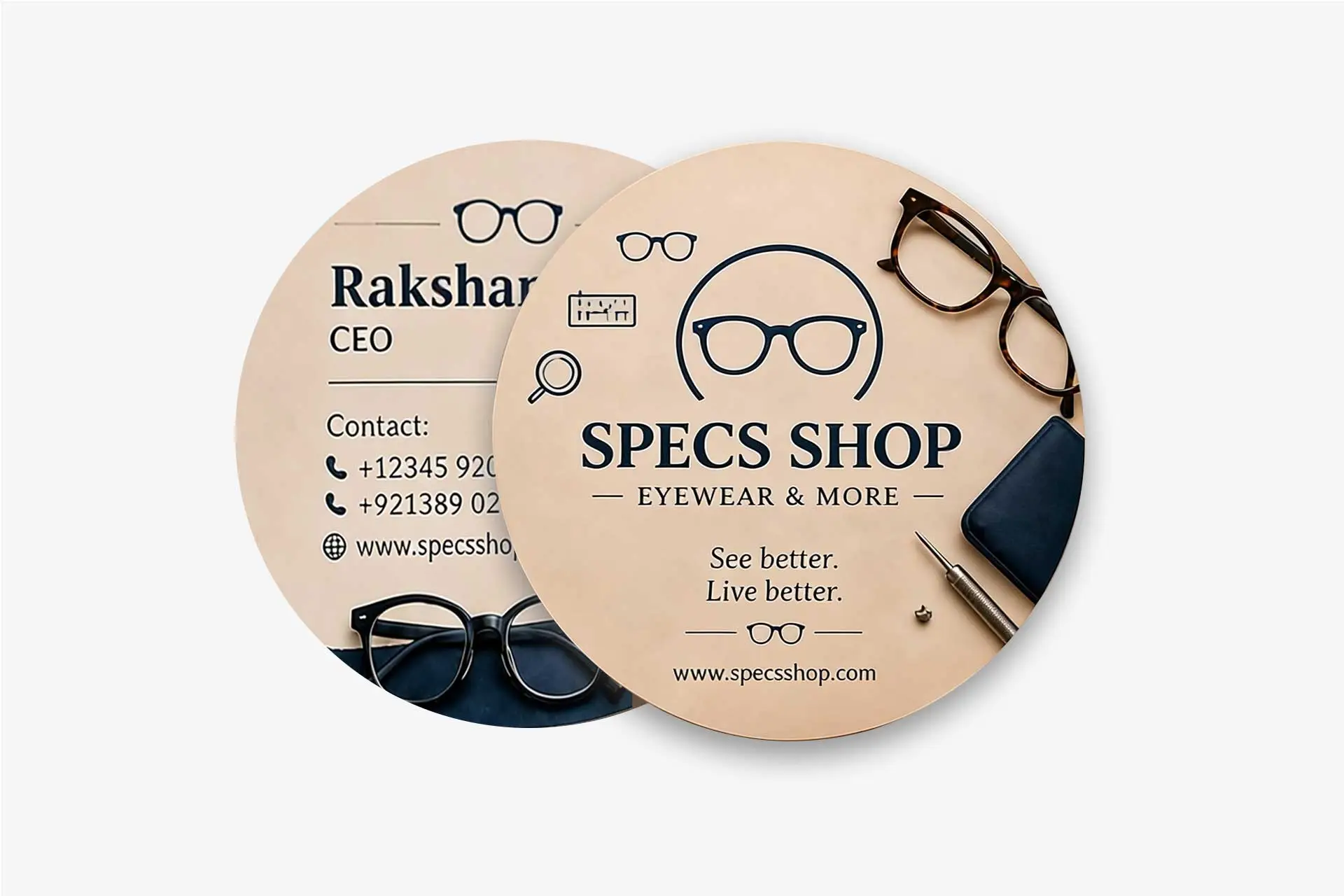 Circular Visiting Cards