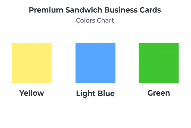Premium Sandwich Visiting Cards