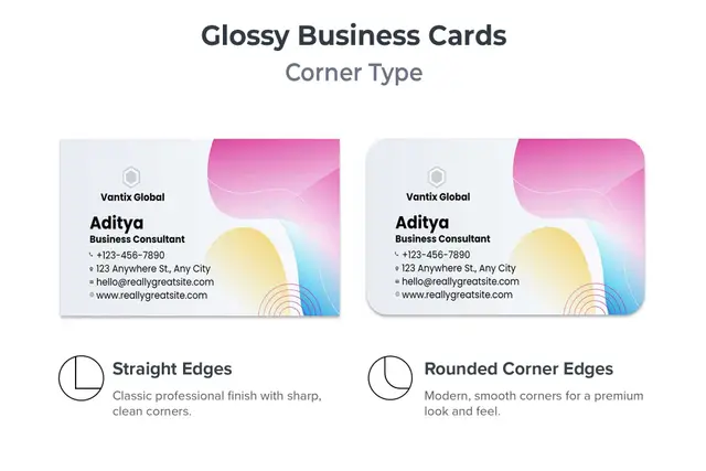 Glossy Visiting Cards