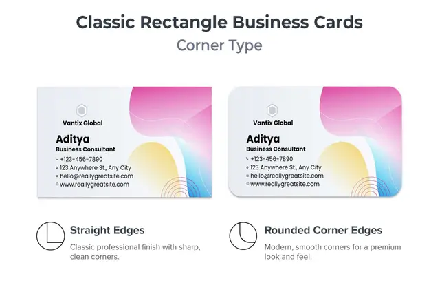 Classic Rectangle Visiting Cards