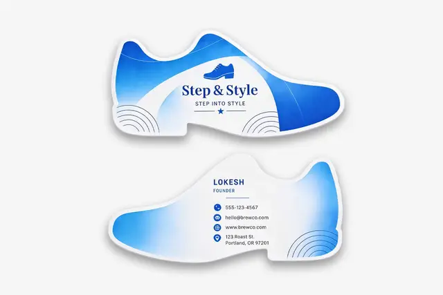 Custom Shape Visiting Cards