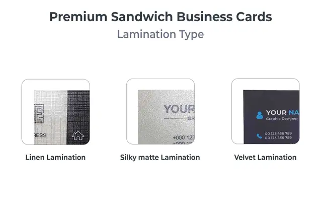 Premium Sandwich Visiting Cards
