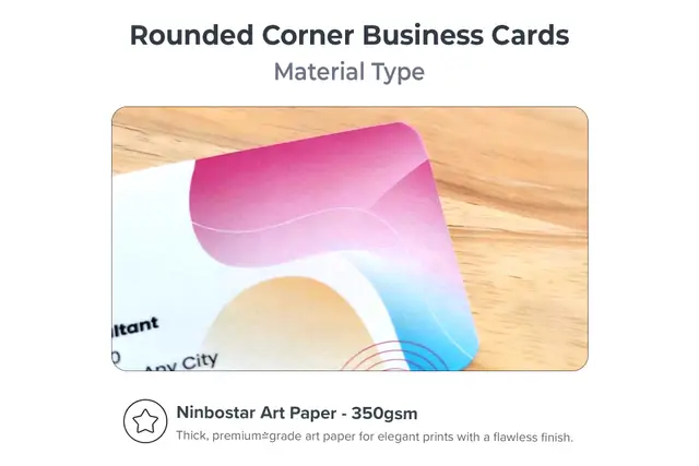 Rounded Corner Visiting Cards