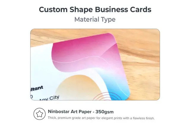 Custom Shape Visiting Cards