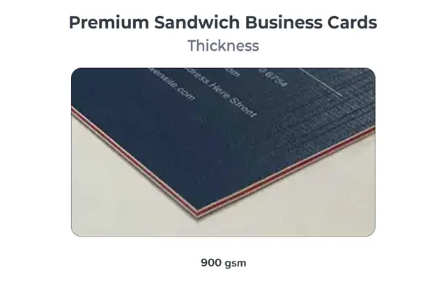 Premium Sandwich Visiting Cards