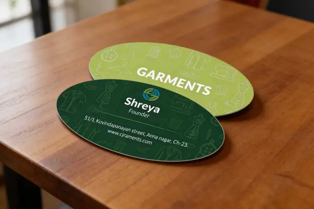 Oval Visiting Cards