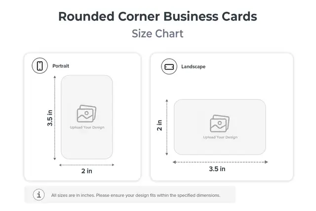 Rounded Corner Visiting Cards