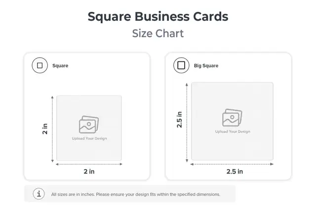 Square Visiting Cards